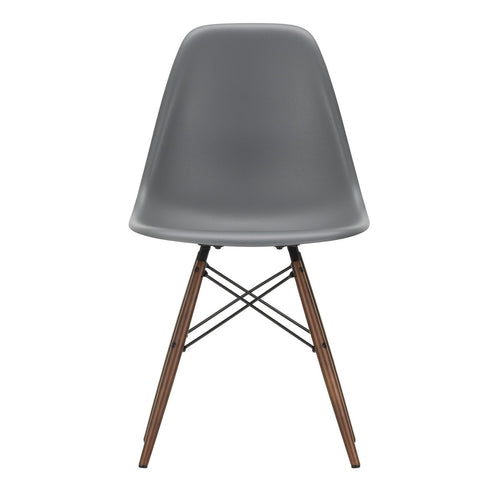 Cadeira Eames em Plástico DSW / Base dark maple